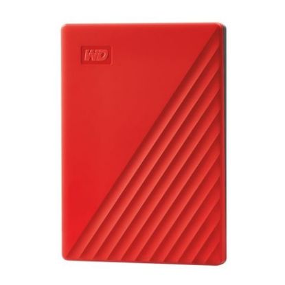 Imagem de Disco Externo Western Digital My Passport Portable Slim 2TB USB3.0 Vermelho
