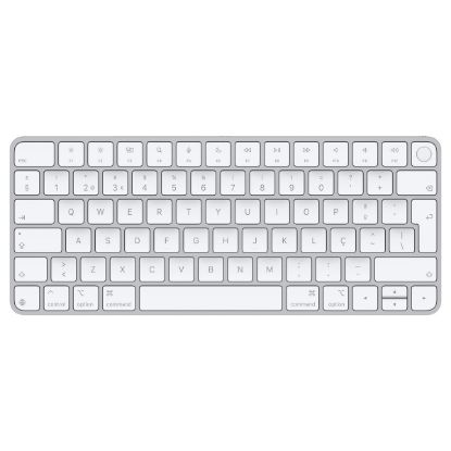 Imagem de Teclado Apple Magic Keyboard Touch ID Silicon Bluetooth Prateado (PT)