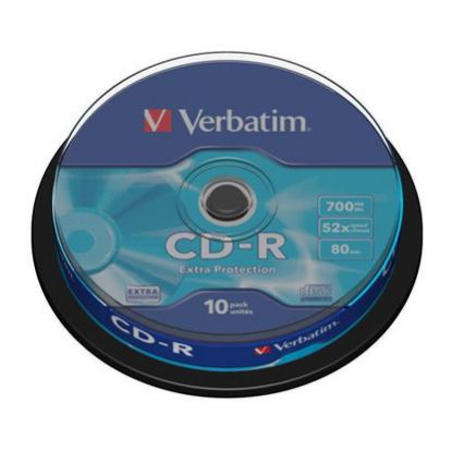 Imagem de CD-R 52x Verbatim Extra Protection 700Mb Pack10