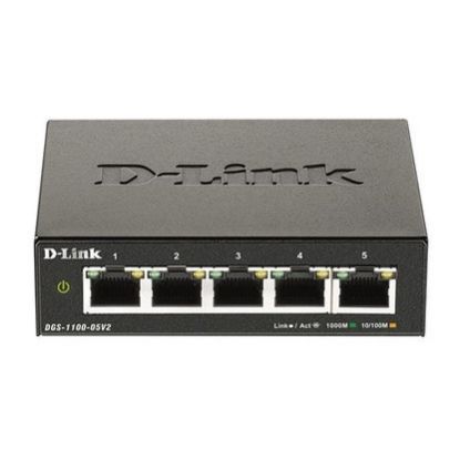 Imagem de Switch de Rede D-Link 5 Portas Gigabit - DGS-1100-05 V2