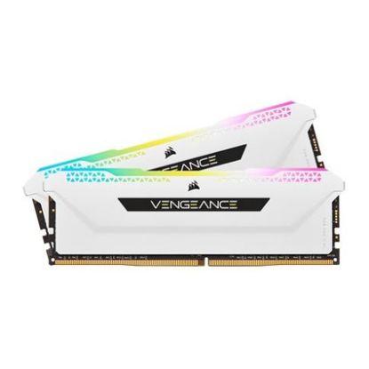 Imagem de Dimm DDR4 Pack 2x 8GB (16GB) Corsair CL16 3200Mhz Vengeance RGB PRO SL Branca
