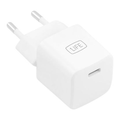 Imagem de Carregador de Tomada 1Life 1 Porta Type-C 30W pa:express Branco