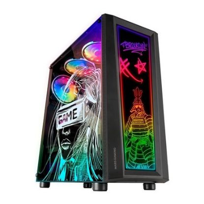 Imagem de Caixa Mars Gaming MCART Artistic ARGB Preta (ATX) (Vidro Temperado)