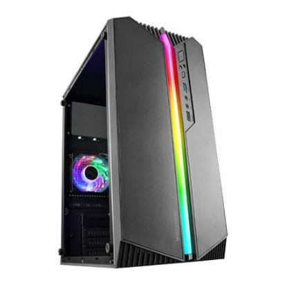 Imagem de Caixa Mars Gaming MCS1 ARGB Preta (Micro-ATX) (Acrilico)