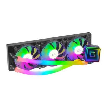 Imagem de Cooler CPU Mars Gaming MLULTRA360 ARGB Infinity Mirror Liquid Preto