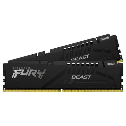 Imagem de Dimm DDR5 Pack 2x 32GB (64GB) Kingston CL36 EXPO 6000MT/s 2Rx8 Fury Beast Preta