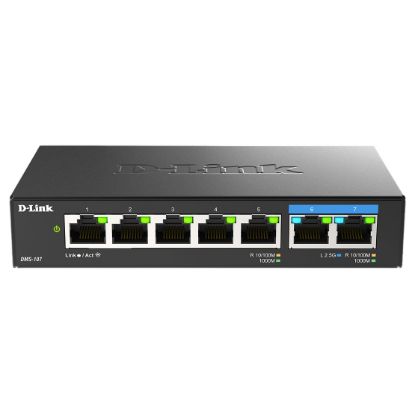 Imagem de Switch de Rede D-Link 5 Portas Gigabit + 2x 2.5Gbps Multi-Gigabit - DMS-107