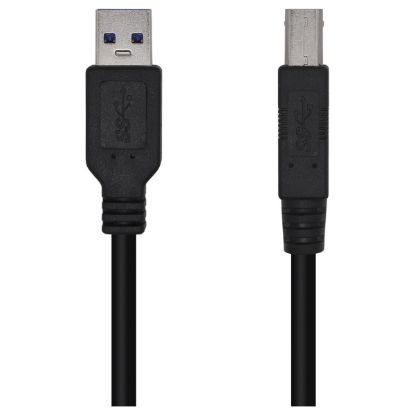 Imagem de Cabo USB3.0 TipoA-B Aisens Preto - 3Mtr