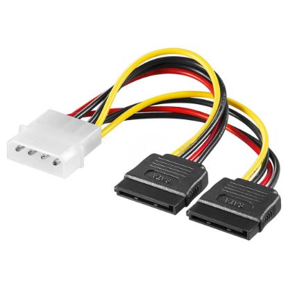 Imagem de Cabo de Alimentação Ewent Molex (4Pin) p/ 2x SATA