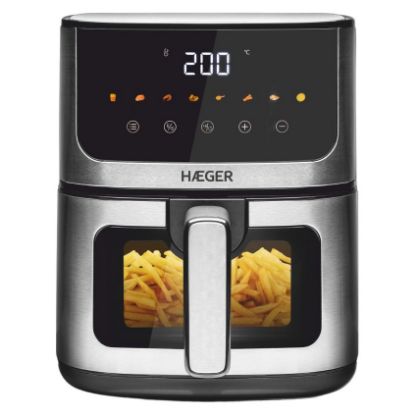 Imagem de Fritadeira Ar Quente Haeger Magic Window 4.7L - 1400W Prateada