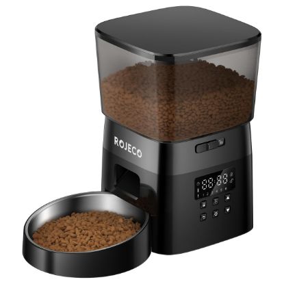 Imagem de Comedouro Rojeco RWSQ-02 2L Preto p/ Animais de Estimação
