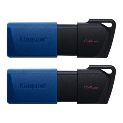 Imagem de Pen Drive Kingston DataTraveler Exodia M 64Gb USB3.2 (Pack2) Azul