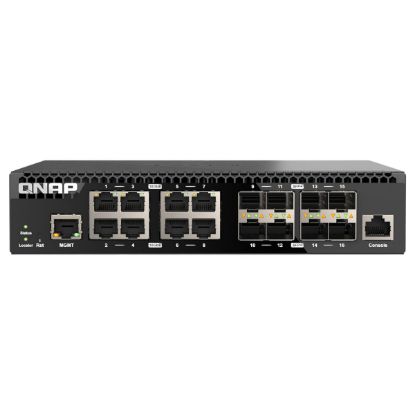 Imagem de Switch de Rede QNAP 16 Portas 2.5GbE 8x SFP+ / 8x 10GbE - QSW-M3216R-8S8T