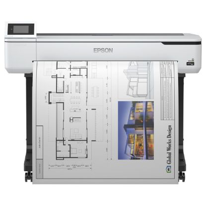 Imagem de Impressora Epson Cores Fotográfica Wireless SureColor SC-T5100 (A1) c/ Suporte