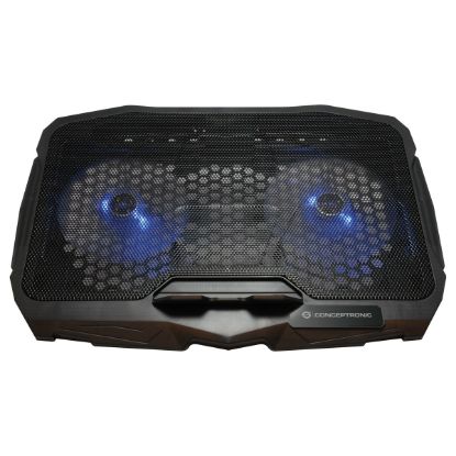 Imagem de Base Refrigeração Conceptronic Thana 2-Fan 17" Ajustável Preto