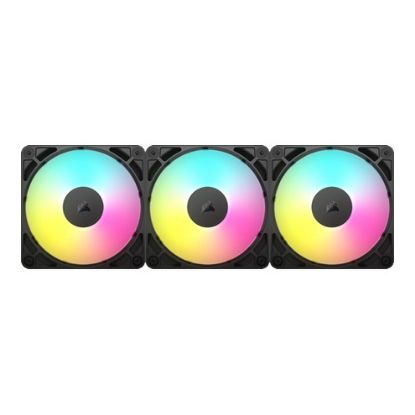 Imagem de Ventoinha 120mm Corsair RS120 ARGB PWM Preta (Pack3)