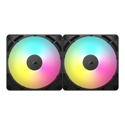 Imagem de Ventoinha 140mm Corsair RS140 ARGB PWM Preta (Pack2)