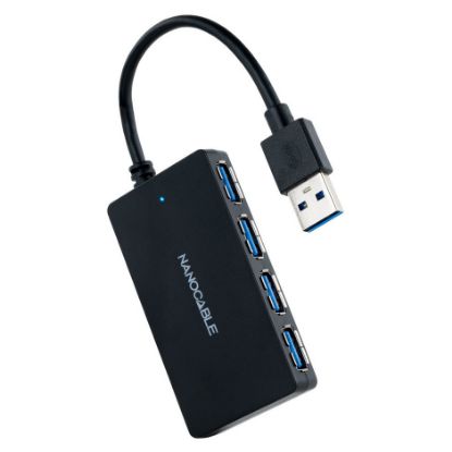 Imagem de Hub USB3.0 4 Portas Nanocable Preto