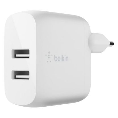 Imagem de Carregador de Tomada Belkin 2 Portas USB 12W Branco