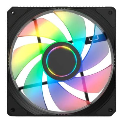 Imagem de Ventoinha 120mm NOX Hummer V-Fan Infinity Mirror ARGB