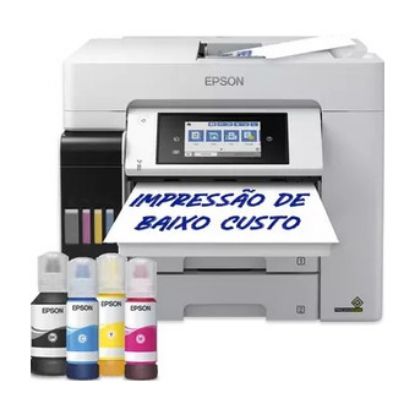 Imagem de Impressora Epson Multifunções Cores Wireless EcoTank Pro ET-5885 (A4)