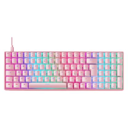 Imagem de Teclado Mars Gaming MK Ultra 96% Mecânico RGB Rosa - Switch Outemu SQ Red (PT)