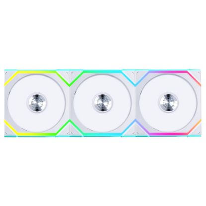 Imagem de Ventoinha 120mm Lian Li UNI SL120 Wireless RGB Reverse Blade PWM Branca (Pack3)