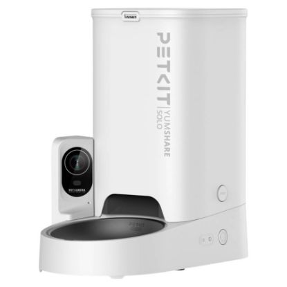 Imagem de Comedouro Petkit YumShare Solo Wireless 3L Branco c/ Câmara p/ Animais de Estimação