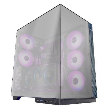 Imagem de Caixa Mars Gaming MC-3GF ARGB Chrome Preta (ATX) (Vidro Temperado)