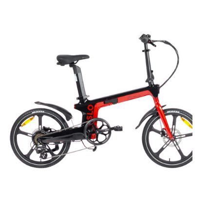 Imagem de Bicicleta Elétrica Youin Oslo Carbon Dobrável  20" 250W Preta/Vermelha