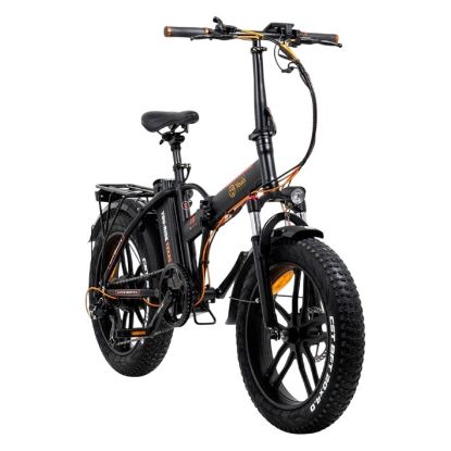 Imagem de Bicicleta Elétrica Youin Texas II FAT 20" 250W Preta/Laranja