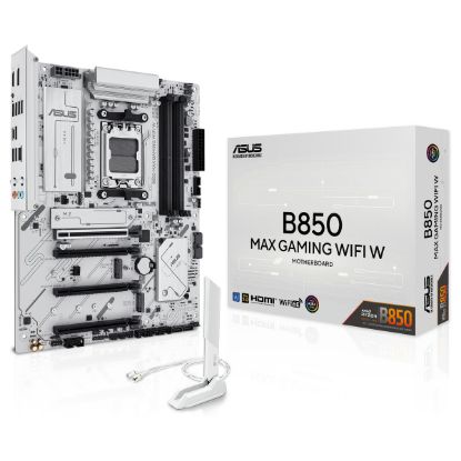 Imagem de Motherboard Asus SktAM5 - MAX GAMING B850 WIFI WHITE