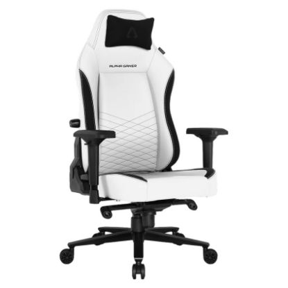 Imagem de Cadeira Gaming Alpha Gamer Alegra PU Leather Branca V2