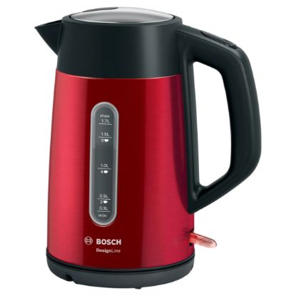 Imagem de Jarro Elétrico Bosch DesignLine TWK4P434 1.7L - 2400W Vermelho c/ Medidor