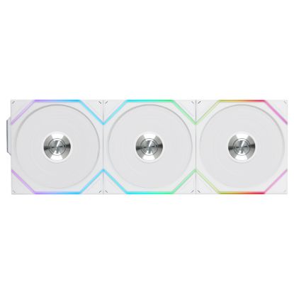 Imagem de Ventoinha 120mm Lian Li UNI TL120 Wireless RGB Reverse PWM Branca (Pack3)