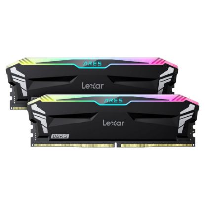 Imagem de Dimm DDR5 Pack 2x 16GB (32GB) Lexar CL34 6800Mhz Ares Gaming RGB Preta