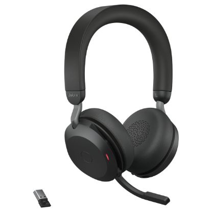Imagem de Headset Call Center Jabra Evolve2 75 UC Stereo c/ Base Carregamento Preto