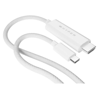Imagem de Cabo Type-C p/ HDMI M/M Targus Hyper Branco - 2.5Mtr