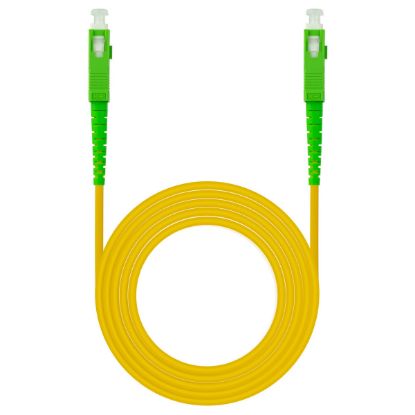 Imagem de Cabo de Fibra Ótica SC/APC-SC/APC Monomodo Simplex Amarelo - 10Mtr