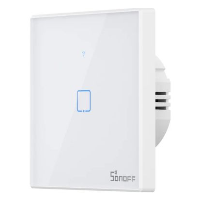 Imagem de Interruptor de Parede Táctil Sonoff T2EU1C-TX Smart Singular Branco