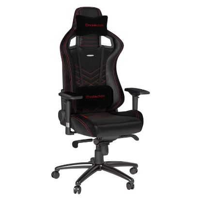 Imagem de Cadeira Gaming noblechairs EPIC PU Leather Preta/Vermelha