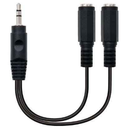 Imagem de Cabo Adaptador Audio 3.5mm p/ Dual 3.5mm NanoCable M/F