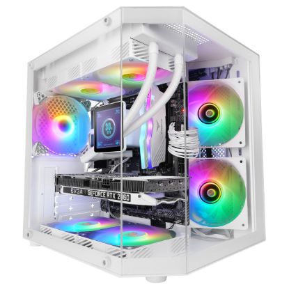 Imagem de Caixa Mars Gaming MC3TLITE Branca (Micro-ATX) (Vidro Temperado)