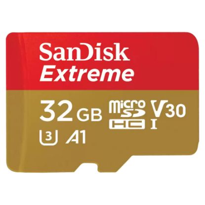 Imagem de MicroSD SanDisk Extreme UHS-I 32GB Class10 (U3) A1 60/100MB/s + AdaptadorSD