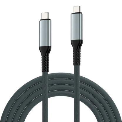 Imagem de Cabo USB4.0 Type-C 240W 40Gbps 8K 120Hz Ewent Preto/Branco - 2Mtr
