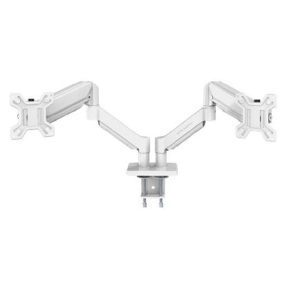 Imagem de Suporte Mesa Articulado p/ 2 Ecrãs 13"/27" Mars Gaming MARM-PRO2 Branco
