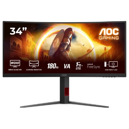 Imagem de Monitor AOC Gaming 34" CU34G4 VA WQHD 21:9 Curvo 180Hz FreeSync HDR10 (0.5ms)