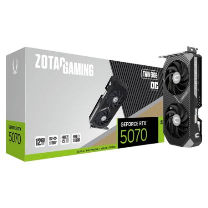 Imagem de Placa Gráfica ZOTAC GeForce RTX 5070 TWIN EDGE OC 12GB DLSS4