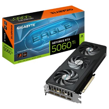 Imagem de Placa Gráfica Gigabyte GeForce RTX 5060 Ti EAGLE MAX OC 16GB DLSS4