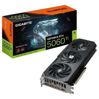Imagem de Placa Gráfica Gigabyte GeForce RTX 5060 Ti GAMING OC 16GB DLSS4